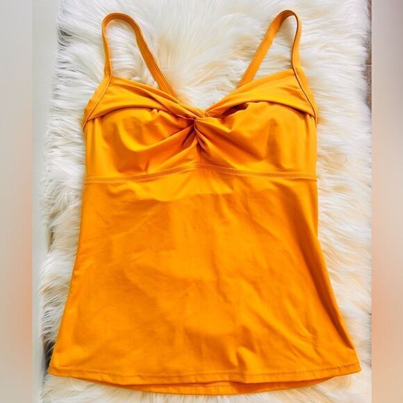 NWOT Athleta Twist Up Abyssinian Yellow Tankini Top Swimsuit! ☀️ - Picture 3 of 5